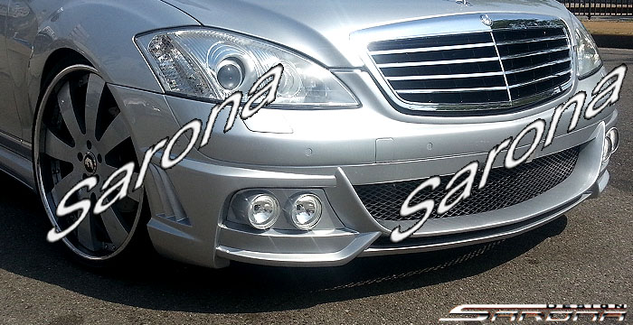 Custom Mercedes S Class Front Bumper  Sedan (2007 - 2012) - $890.00 (Part #MB-033-FB)